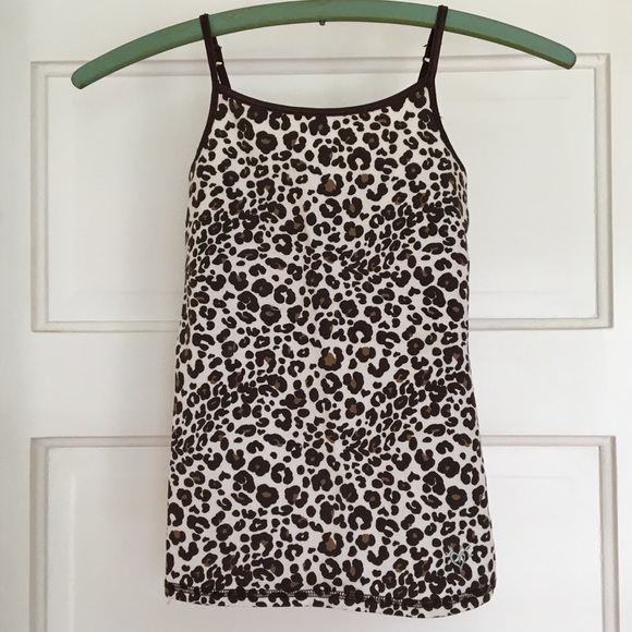 Justice Girls size 6/7 leopard print camisole tank - Picture 1 of 8